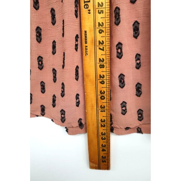 Moon River Womens Boho Tiered Ruffle Sleeve Dress L Textured Cottagecore Summer - Picture 8 of 11